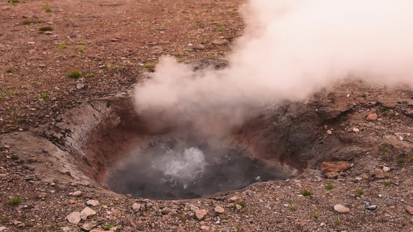 Smoking Fumaroles on Hverarond Valley