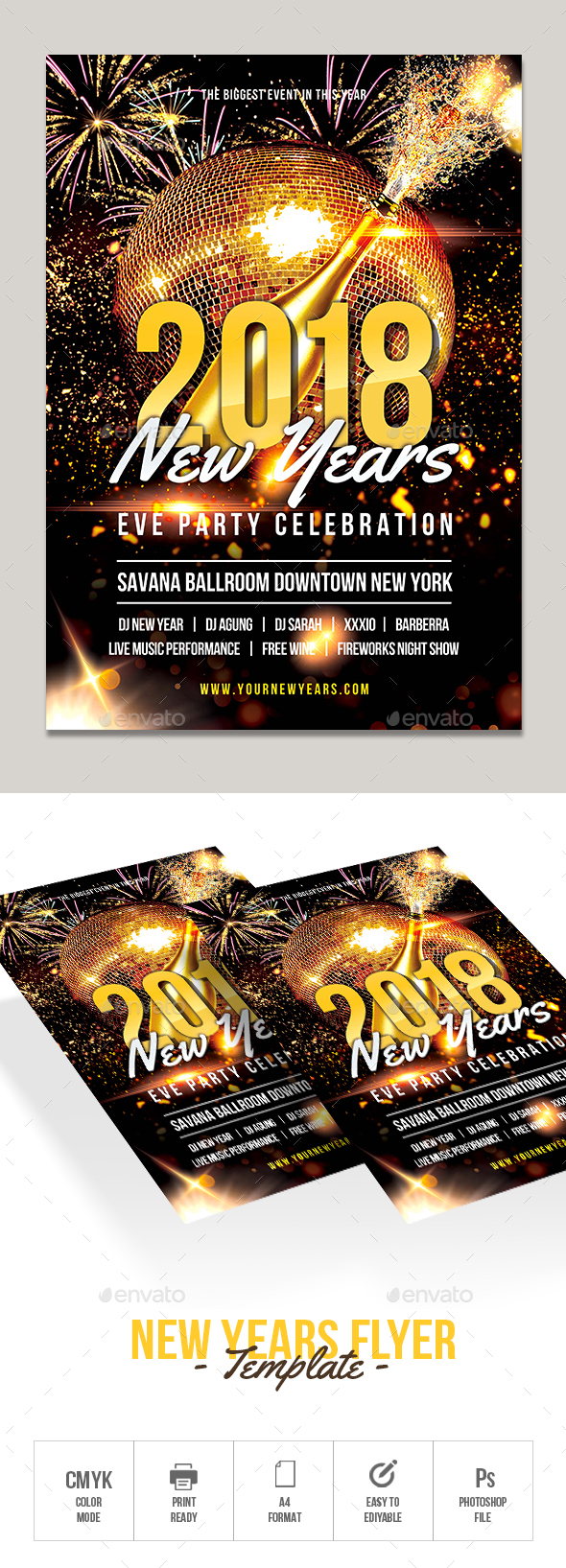 GraphicRiver New Years Flyer Template 20984276 GraphicRiver New Years Flyer Template 20984276
