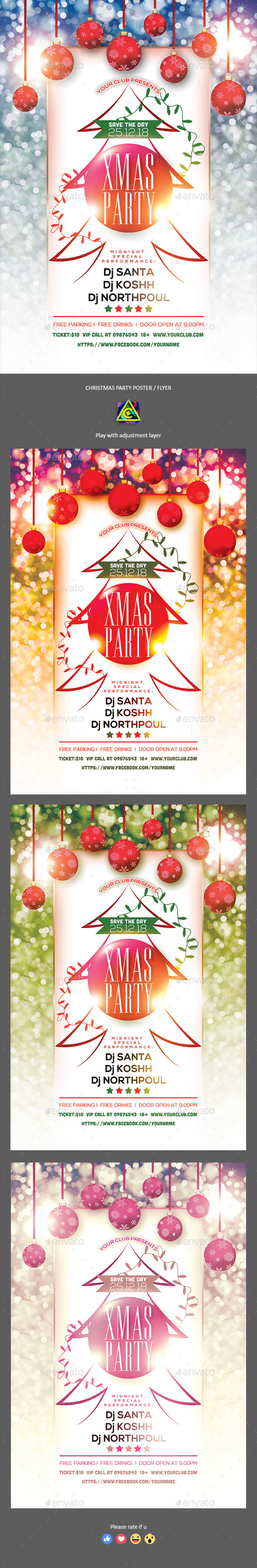 GraphicRiver Christmas Party Poster Flyer 20984327 GraphicRiver Christmas Party Poster Flyer 20984327