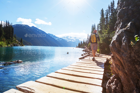 Garibaldi lake - Stock Photo - Images