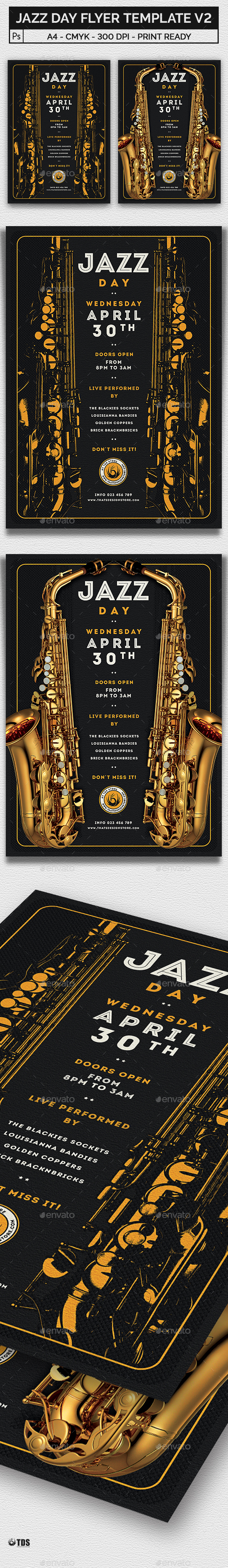 GraphicRiver Jazz Day Flyer Template V2 20984795 GraphicRiver Jazz Day Flyer Template V2 20984795
