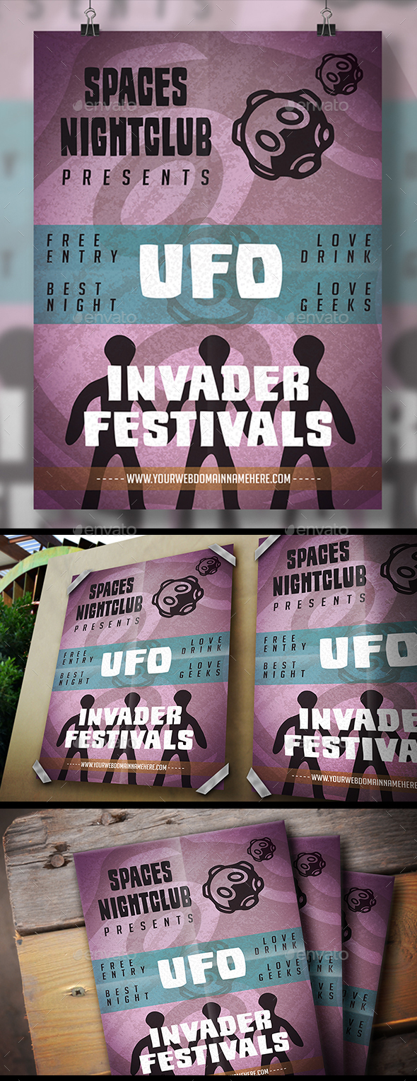 GraphicRiver Space Party Flyer 20984881 GraphicRiver Space Party Flyer 20984881