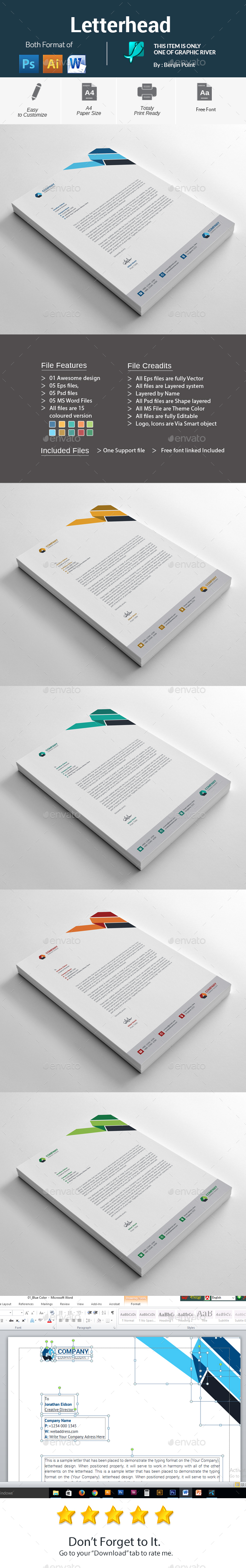 GraphicRiver Letterhead 20985299 GraphicRiver Letterhead 20985299