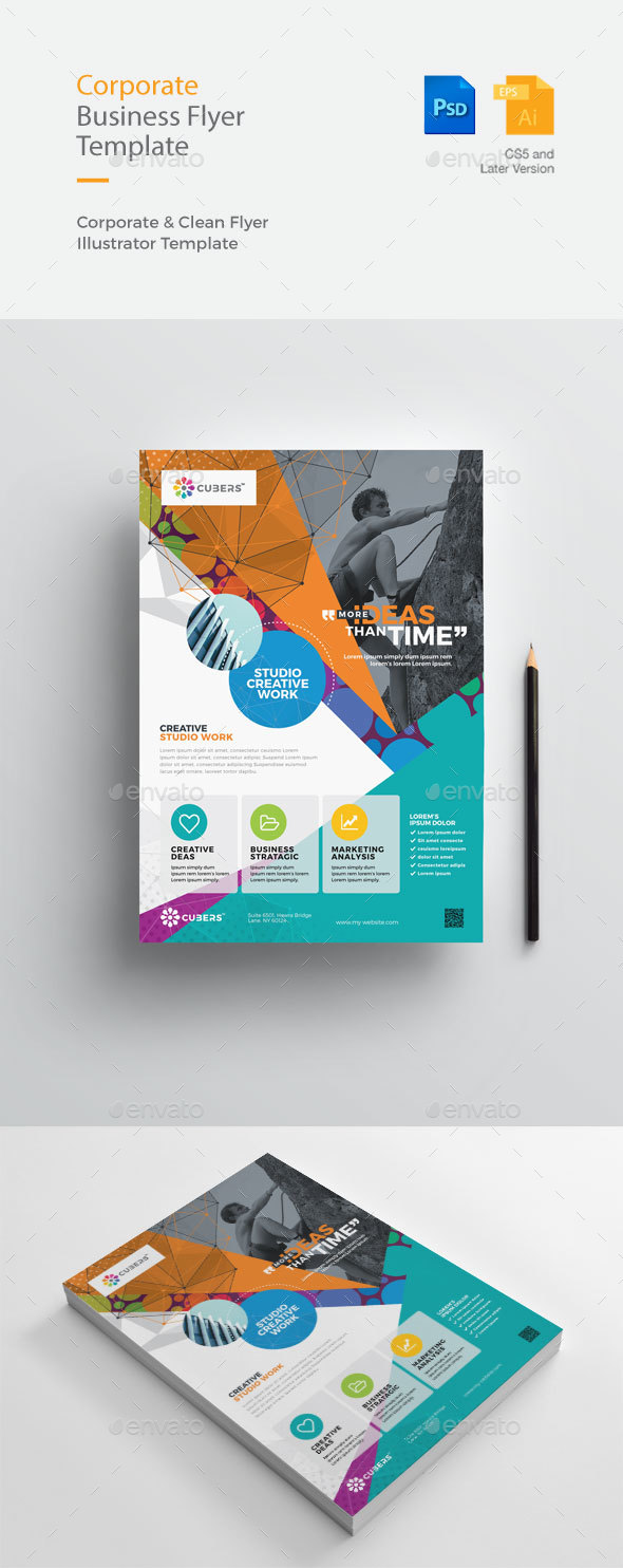 GraphicRiver Creative & Clean Business Flyer 20985341 GraphicRiver Creative & Clean Business Flyer 20985341