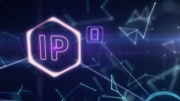 The Three-dimensional Network Topology Infographics with Ip Addresses ...