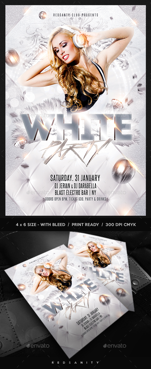 GraphicRiver White Party Flyer 20985815 GraphicRiver White Party Flyer 20985815