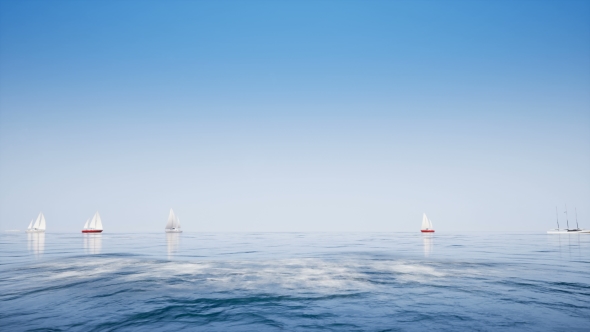 VideoHive Boats on Clear Blue Ocean 20986419 VideoHive Boats on Clear Blue Ocean 20986419