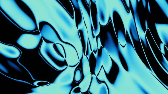 Abstract Blue Chaotic Waves Pattern Satisfying Looping Background