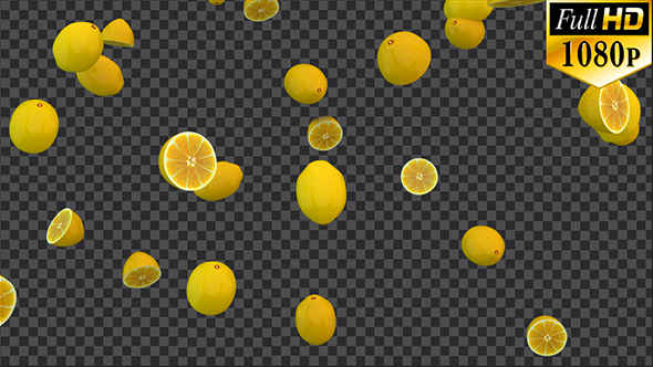 VideoHive Falling Lemons 20986912 VideoHive Falling Lemons 20986912