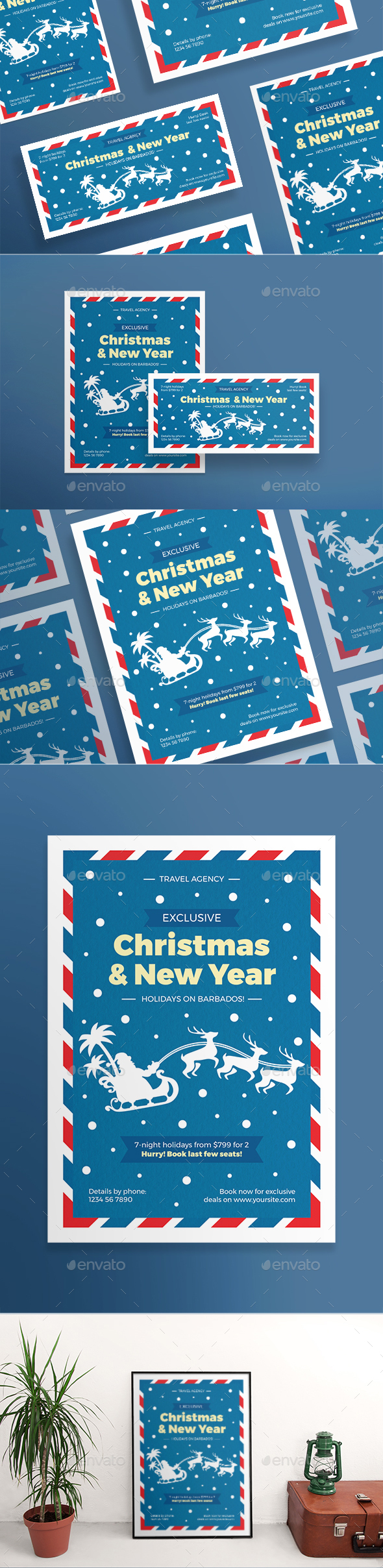 Christmas Travel Flyers - Holidays Events