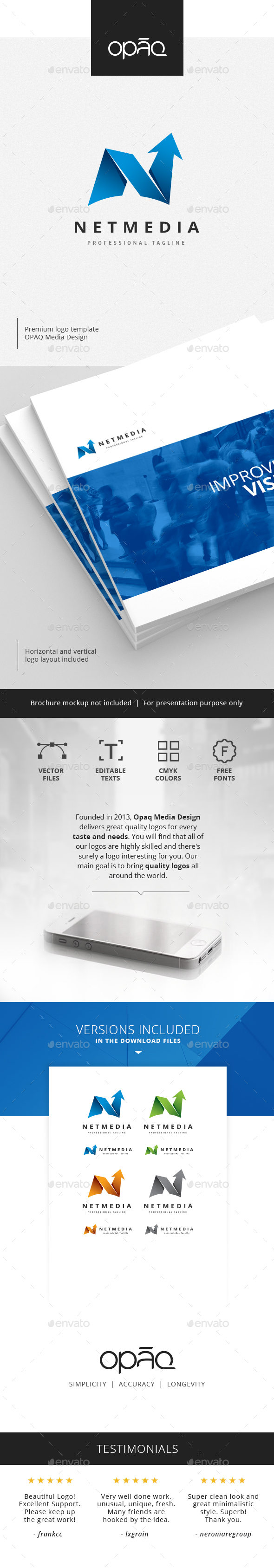 Abstract Folded Arrow Logo - Abstract Logo Templates