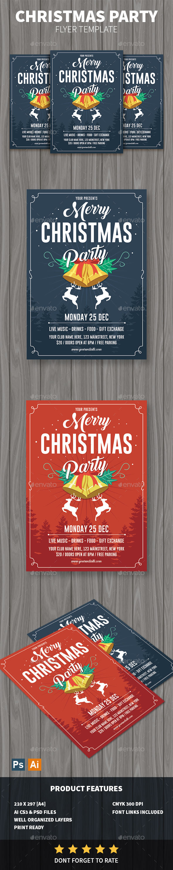GraphicRiver Christmas Party Flyer 20987481 GraphicRiver Christmas Party Flyer 20987481