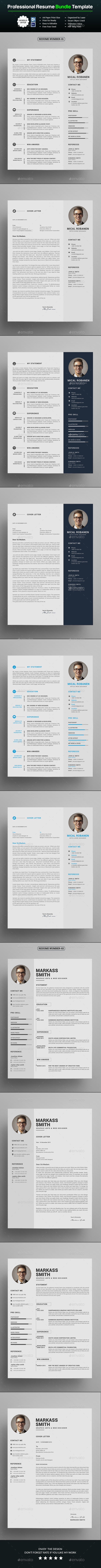 GraphicRiver Resume Bundle 20987640 GraphicRiver Resume Bundle 20987640