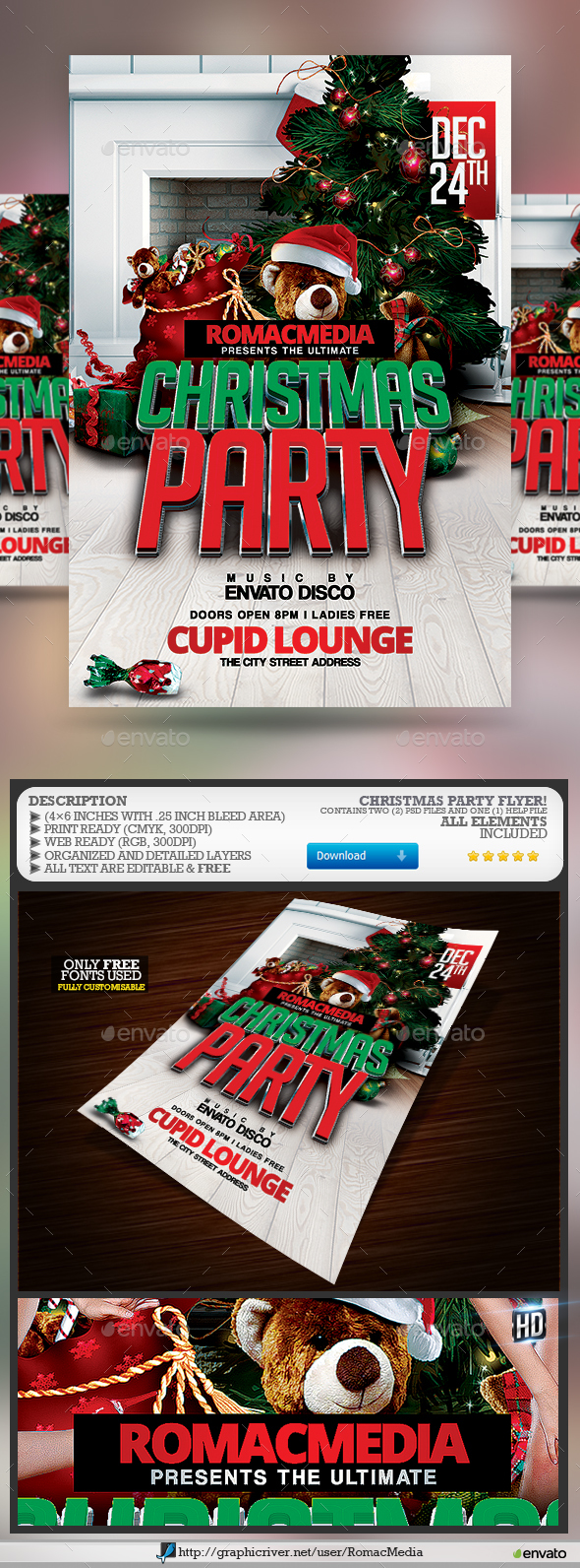 Christmas Flyer - Clubs & Parties Events