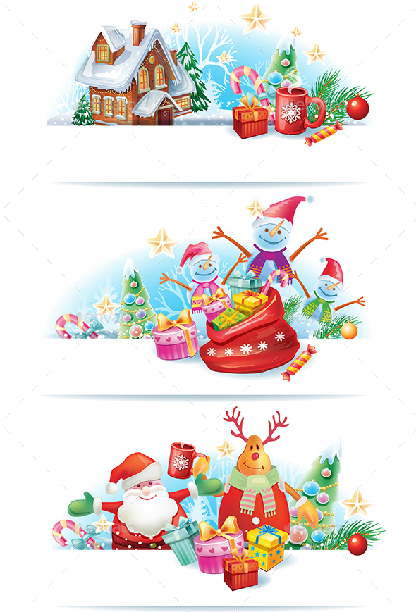 GraphicRiver Set of Christmas Banners 20988494 GraphicRiver Set of Christmas Banners 20988494