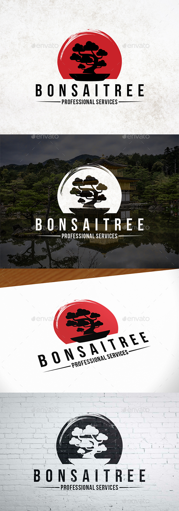 GraphicRiver Japanese Bonsai Tree Logo 20988552