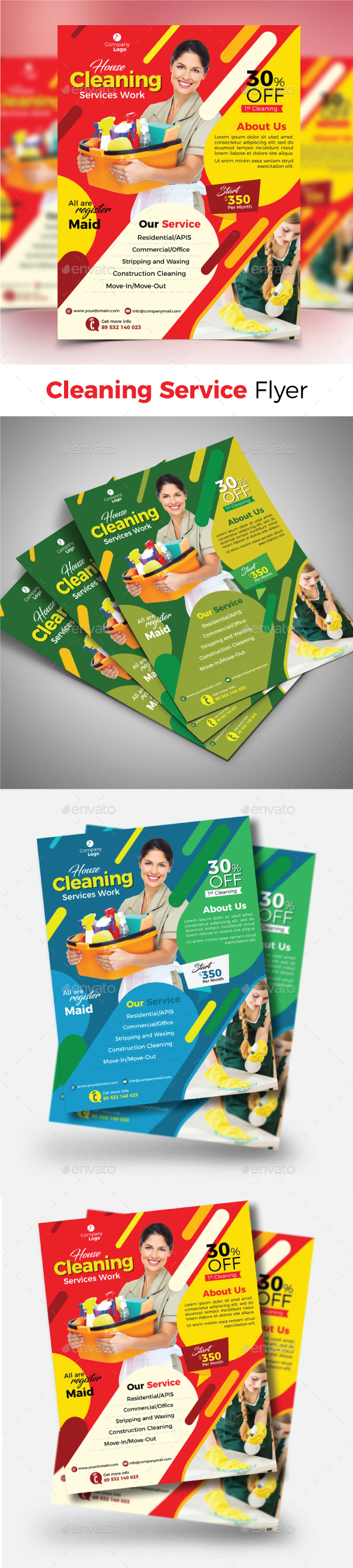 GraphicRiver Cleaning Service Flyer 20988566 GraphicRiver Cleaning Service Flyer 20988566