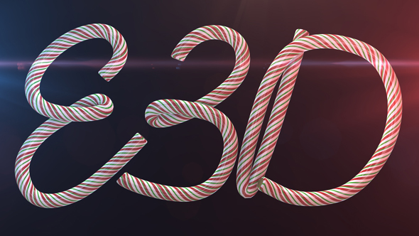 Candy Cane Letters - VideoHive 20988594