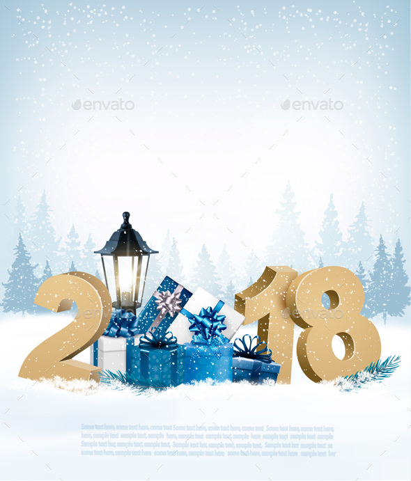 GraphicRiver Christmas Holiday Background And Presents 20989459 GraphicRiver Christmas Holiday Background And Presents 20989459