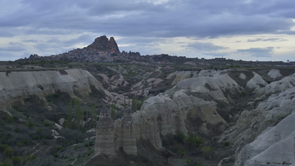 Uchisar Castle in Cappadocia