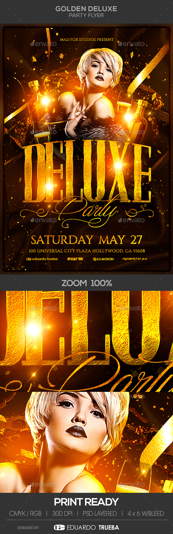 GraphicRiver Golden Deluxe Party Flyer 20989579 GraphicRiver Golden Deluxe Party Flyer 20989579
