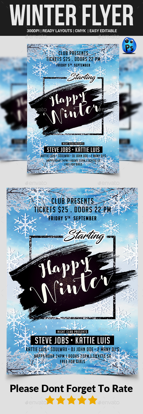 GraphicRiver Winter Flyer 20989940 GraphicRiver Winter Flyer 20989940