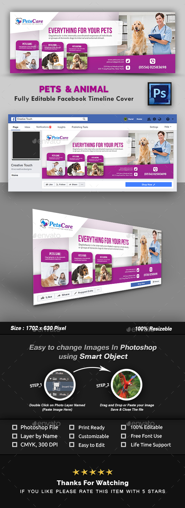 GraphicRiver Pet Care Facebook Timeline Cover Template 20989996 GraphicRiver Pet Care Facebook Timeline Cover Template 20989996