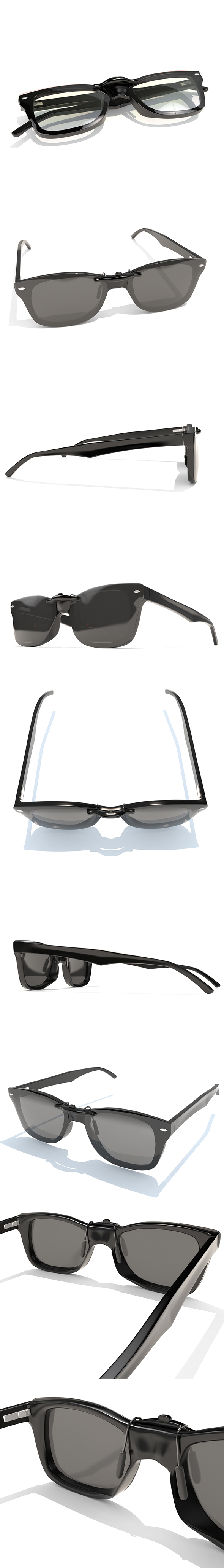 3DOcean Sunglasses Wayfarer Ray Ban 20990067