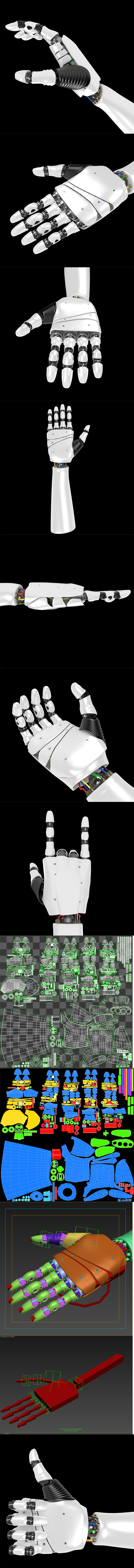 Robot Hand rigged - 3Docean 20990153