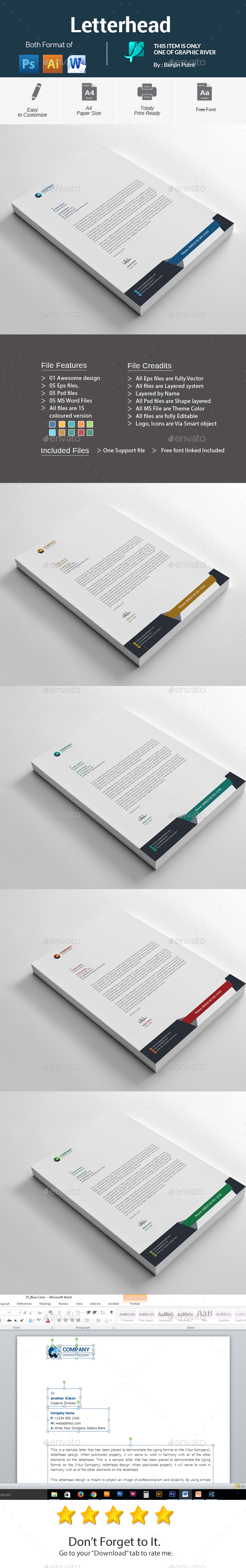 GraphicRiver Letterhead 20990155 GraphicRiver Letterhead 20990155