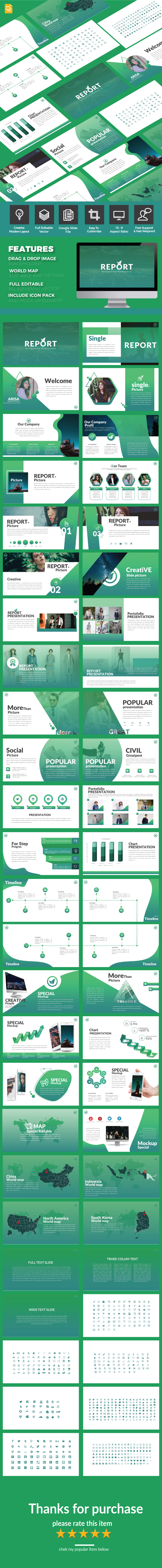 Report - Google Slide Multipurpose Template - Google Slides Presentation Templates