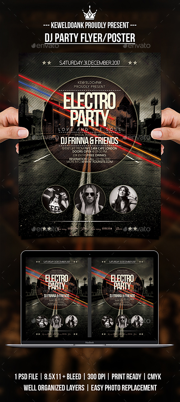GraphicRiver Dj Party Flyer Poster 20990213 GraphicRiver Dj Party Flyer Poster 20990213