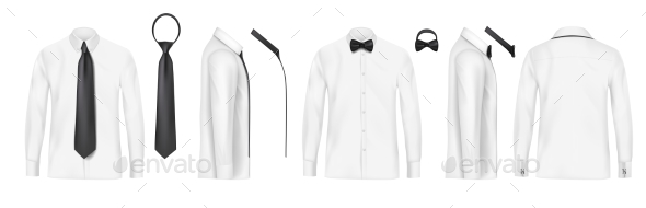 GraphicRiver White Male Shirt with Long Sleeves and Buttons 20990218 GraphicRiver White Male Shirt with Long Sleeves and Buttons 20990218