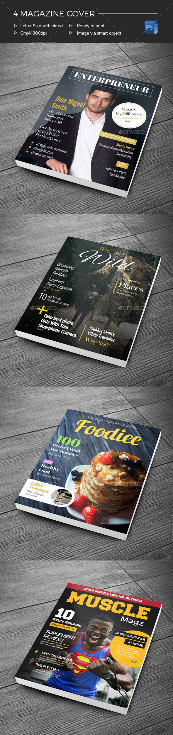 GraphicRiver Magazine Cover Templates 20990267 GraphicRiver Magazine Cover Templates 20990267