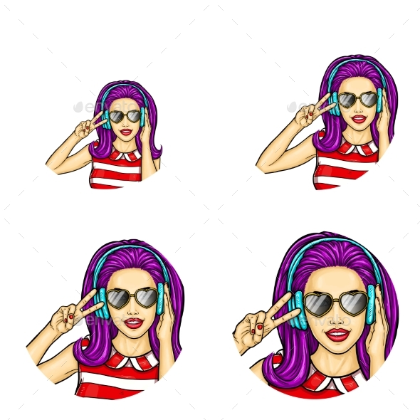 GraphicRiver Pop Art Avatar Icons 20990274 GraphicRiver Pop Art Avatar Icons 20990274