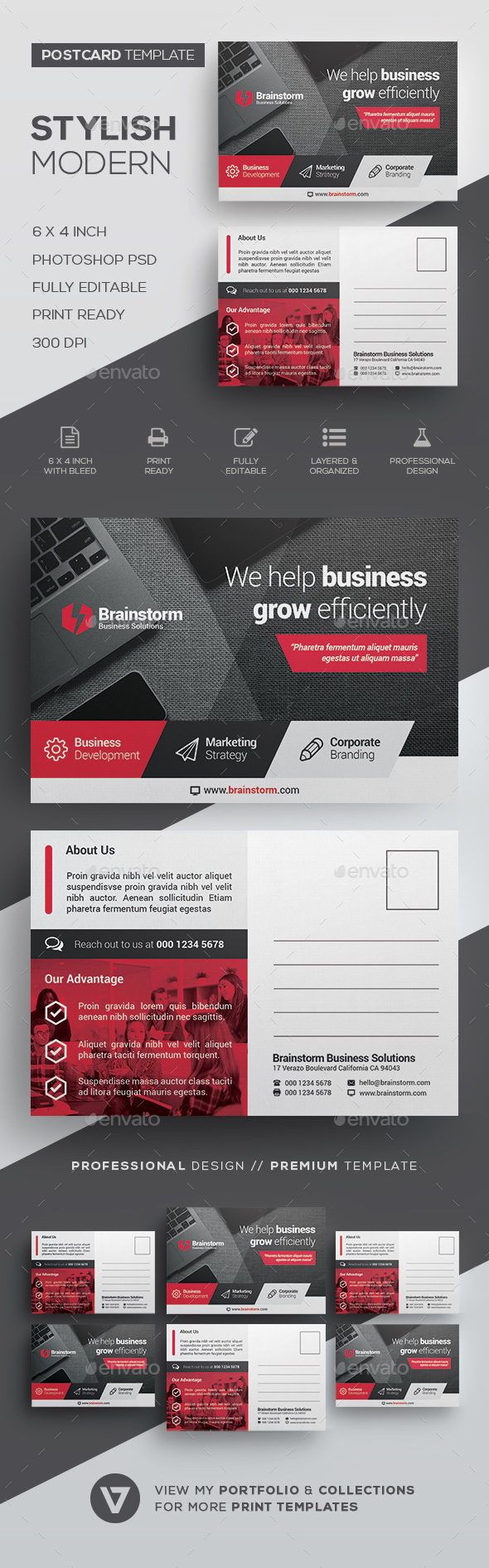 GraphicRiver Postcard Template 20990382 GraphicRiver Postcard Template 20990382