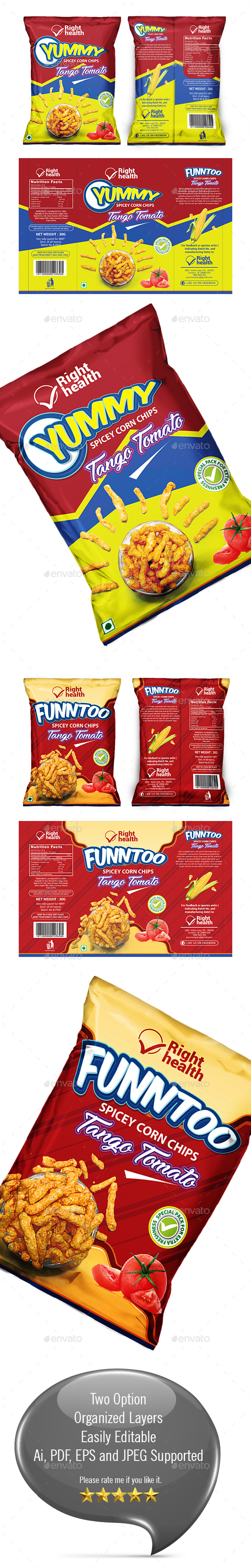 GraphicRiver Snacks Packaging Template 20990645 GraphicRiver Snacks Packaging Template 20990645