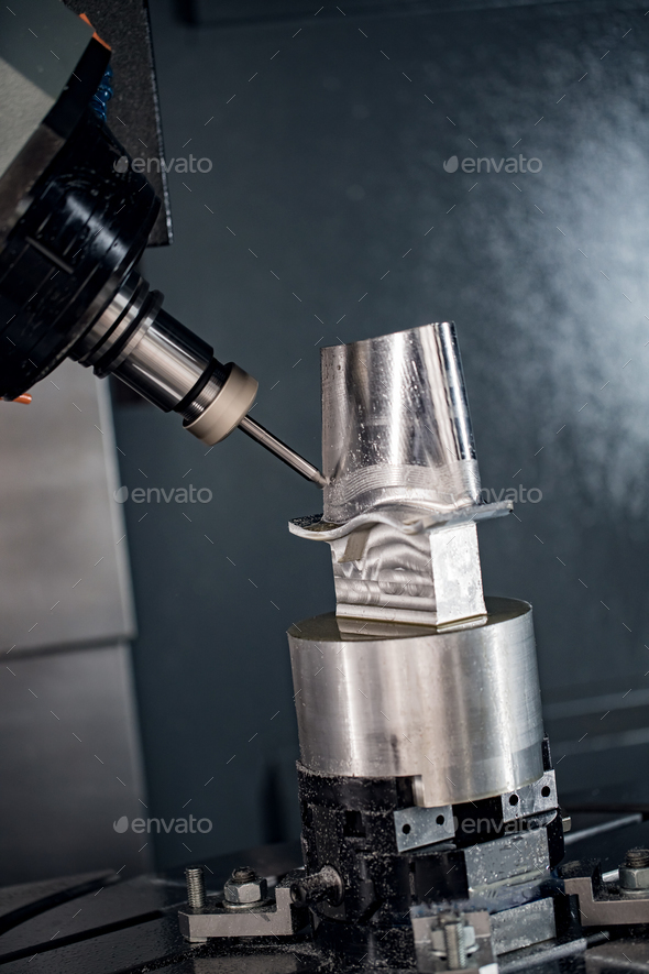 Metalworking CNC milling machine. - Stock Photo - Images
