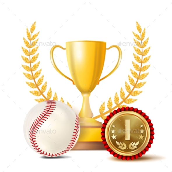 GraphicRiver Baseball Achievement Award Vector 20991125 GraphicRiver Baseball Achievement Award Vector 20991125