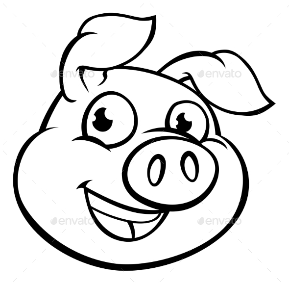 GraphicRiver Cartoon Pig Mascot Character 20991348 GraphicRiver Cartoon Pig Mascot Character 20991348