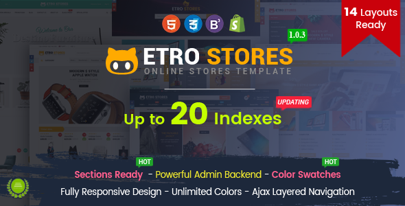EtroStore - Responsive Multipurpose eCommerce Shopify Theme - Shopify eCommerce