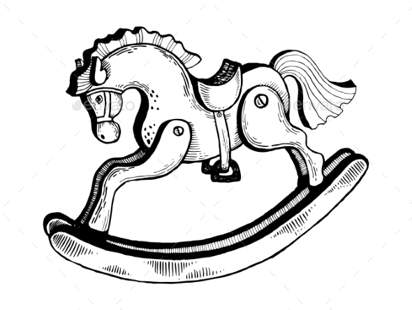 GraphicRiver Rocking Horse Toy Engraving Vector Illustration 20991612 GraphicRiver Rocking Horse Toy Engraving Vector Illustration 20991612