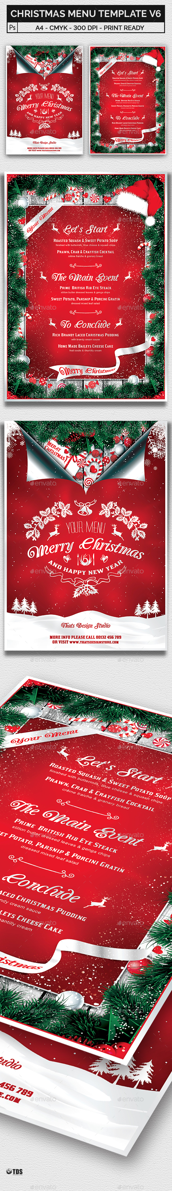 Christmas Menu Template V6