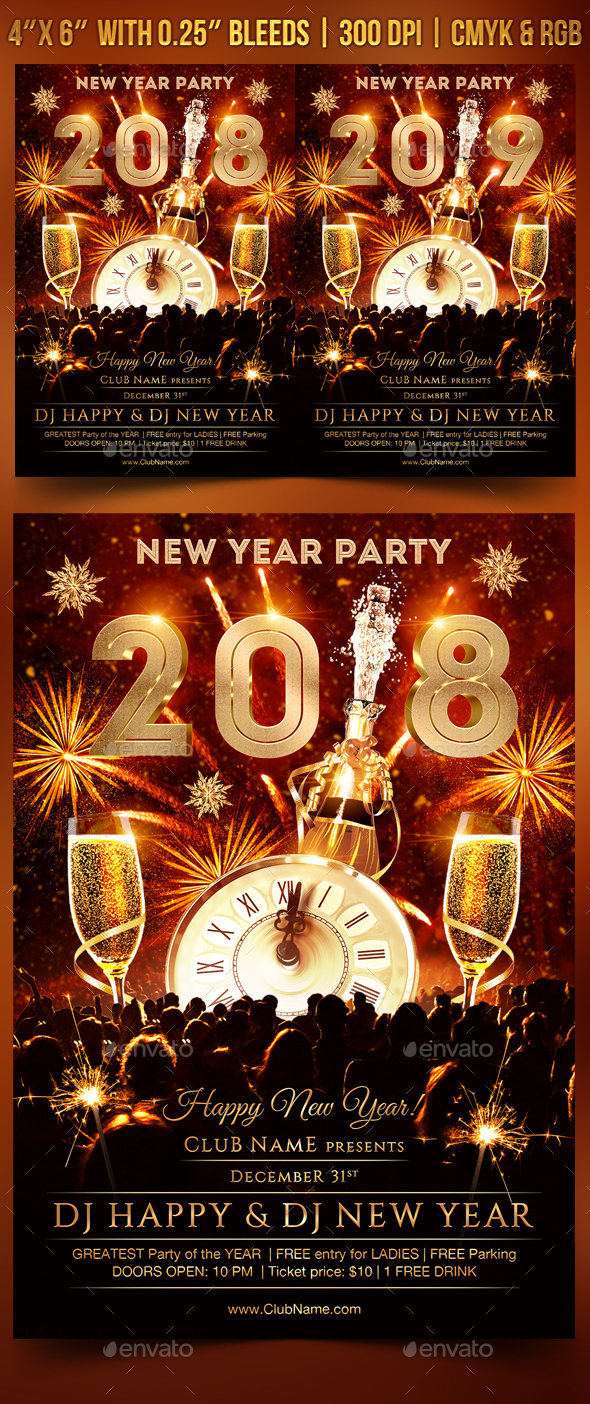 GraphicRiver New Year Party Flyer 20991696 GraphicRiver New Year Party Flyer 20991696