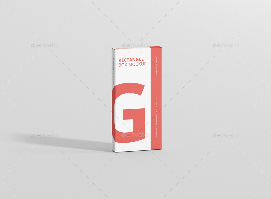 Box Mockup - High Slim Rectangle by visconbiz | GraphicRiver