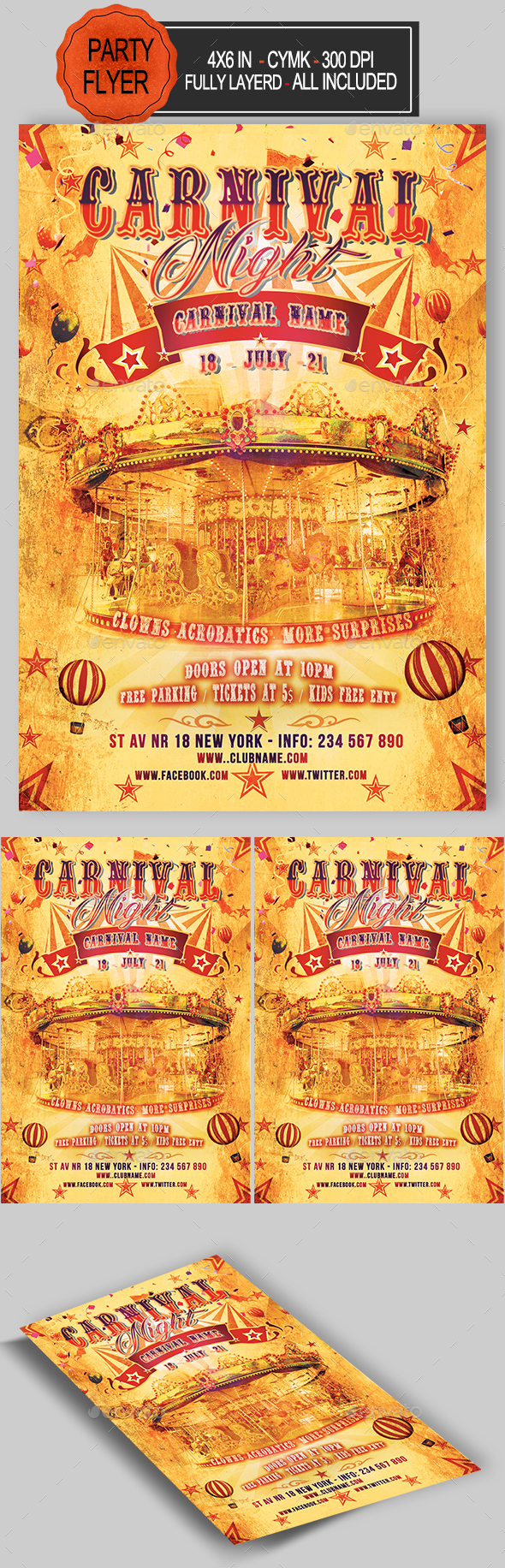 GraphicRiver Carnival Flyer 20991810 GraphicRiver Carnival Flyer 20991810