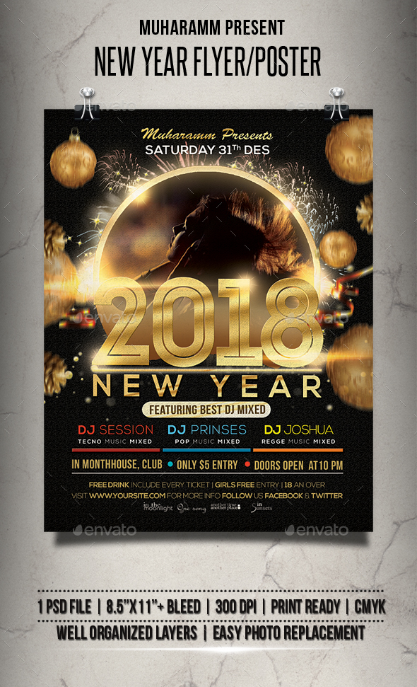 GraphicRiver New Years Flyer Poster 20992120 GraphicRiver New Years Flyer Poster 20992120
