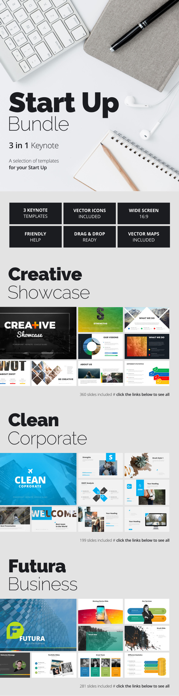 Start Up Bundle - Business Keynote Templates