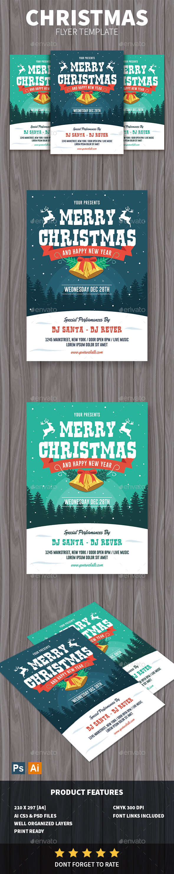 GraphicRiver Christmas Flyer 20992423 GraphicRiver Christmas Flyer 20992423
