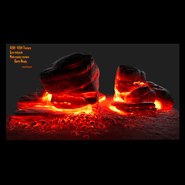 lava rock - 3Docean 20992729
